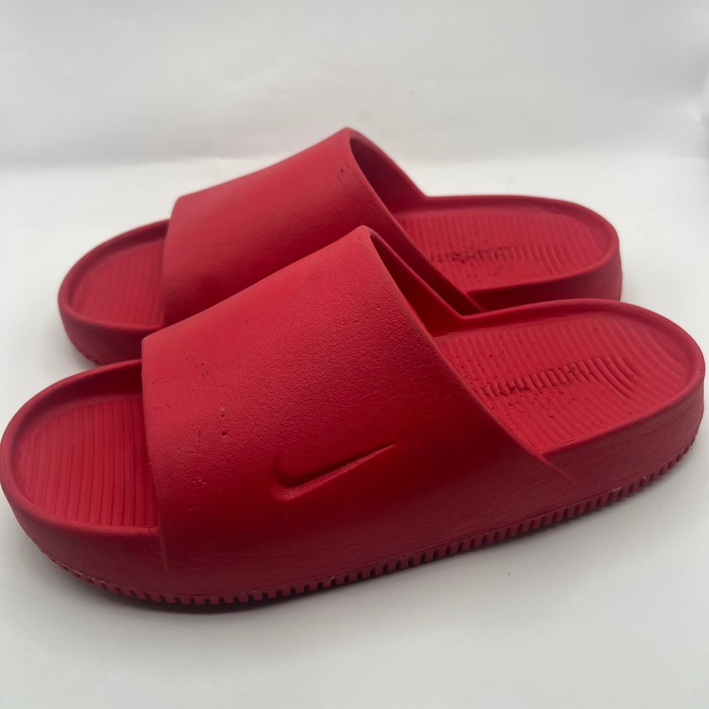 Nike Calm Slide University Red Mens 8 Sandals DX4816-600 Womens 9 comfort